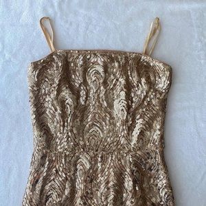 Miss Avenue gold sequin bodycon cocktail dress